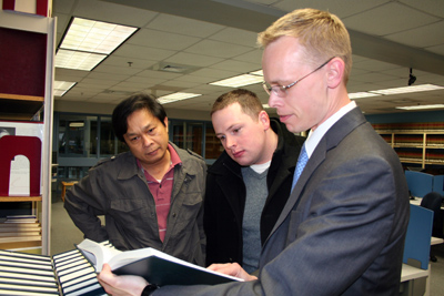 Paralegal students with instructor.