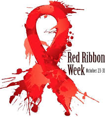 Red Ribbon Week 2019 campaign logo