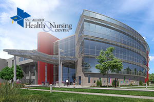 a rendering of the Allied Health & Nursing Center