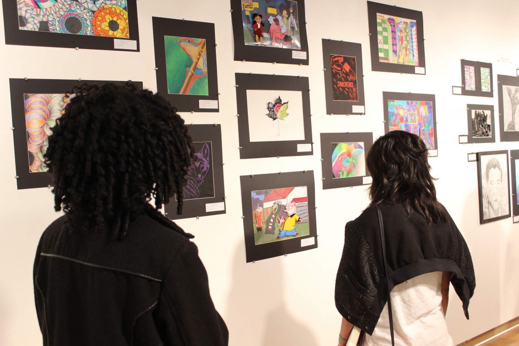 Students in Art Gallery