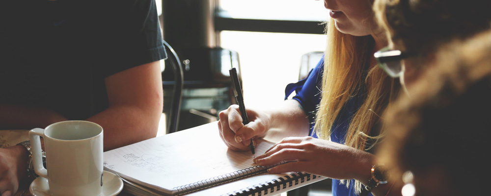 A photo of a student doing English Homework