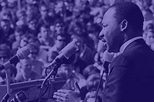 Dr. Martin Luther King, Jr. speaking at University of Minnesota, St Paul Campus